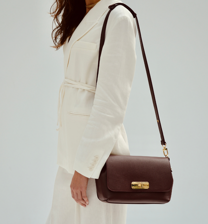 Bagosa Maisie Maxi Port Leather Bag