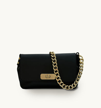 Bagosa Maisie Maxi Black Leather Bag