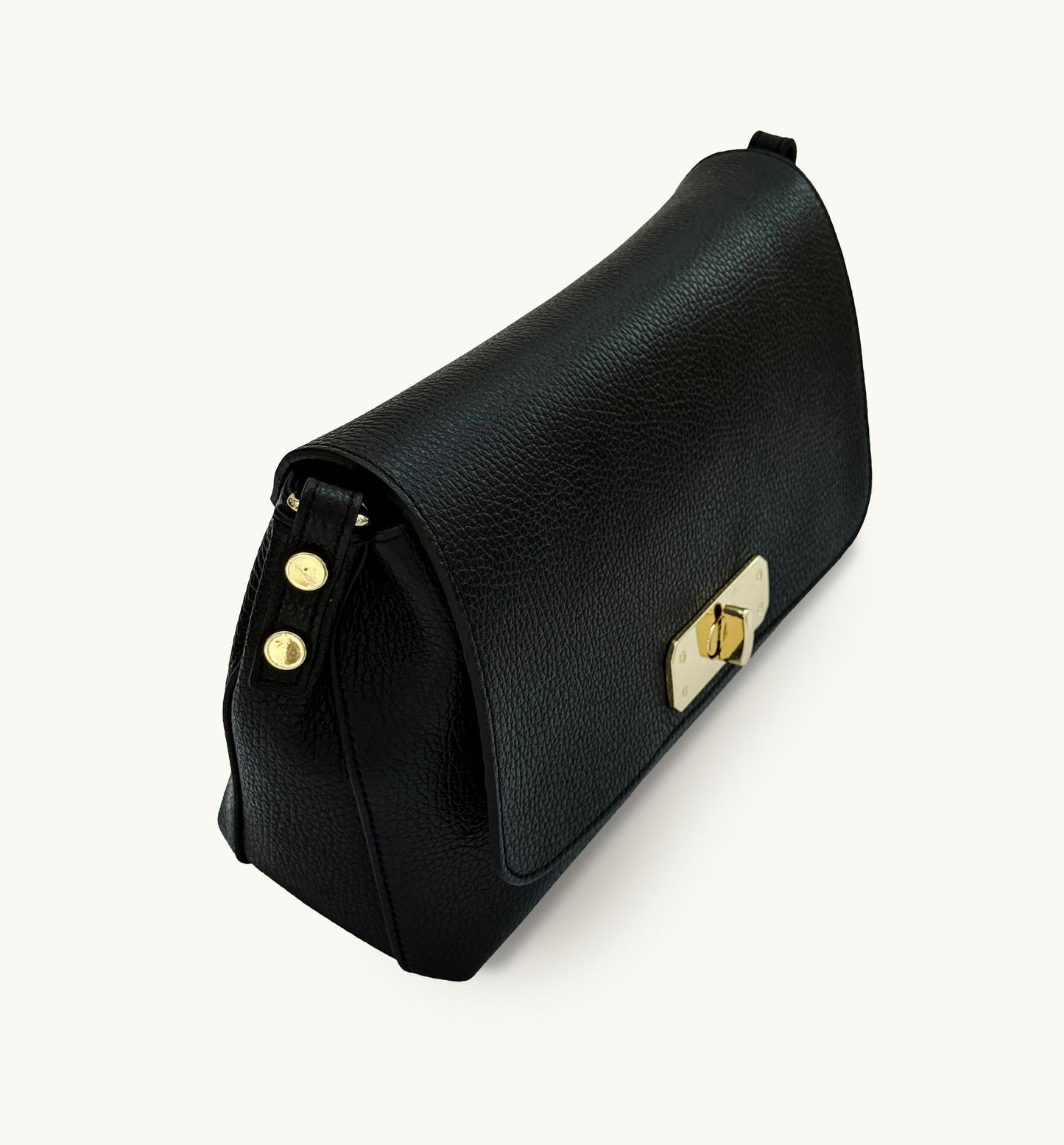 Bagosa Maisie Maxi Black Leather Bag