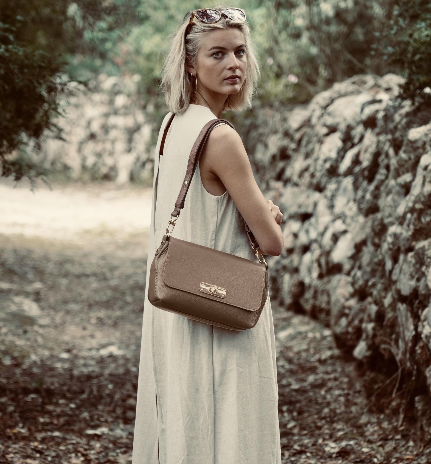 Bagosa Maisie Maxi Mink Leather Bag
