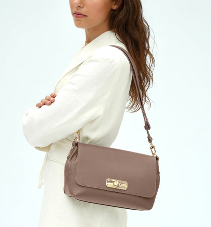 Bagosa Maisie Maxi Mink Leather Bag